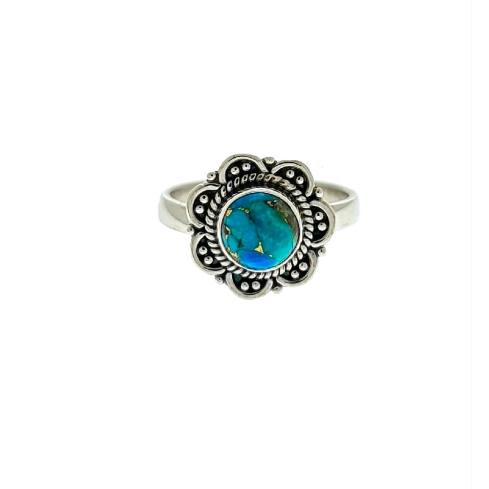 🥰 SPECKLE TURQUINA STERLING SILVER RING